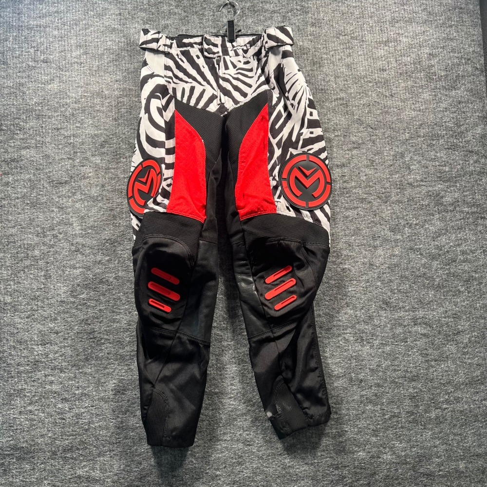 Moose Racing M1 Motocross Pants 30 Zebra Print Red Black MX Riding Gear